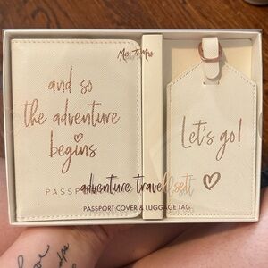 Miss to Mrs Passport Cover and Luggage Tag Set